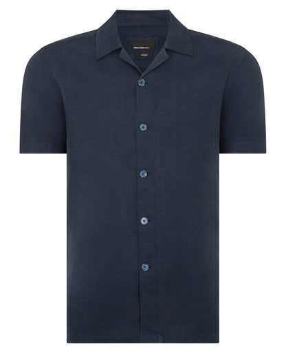 Man wearing a blue casual shirt