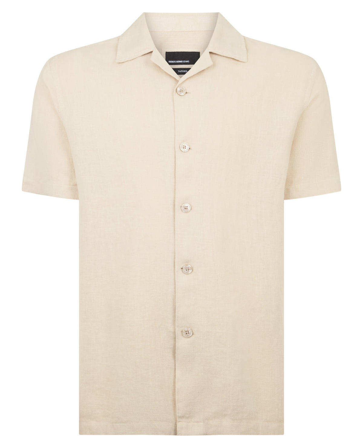 Man wearing a cream casual shirt