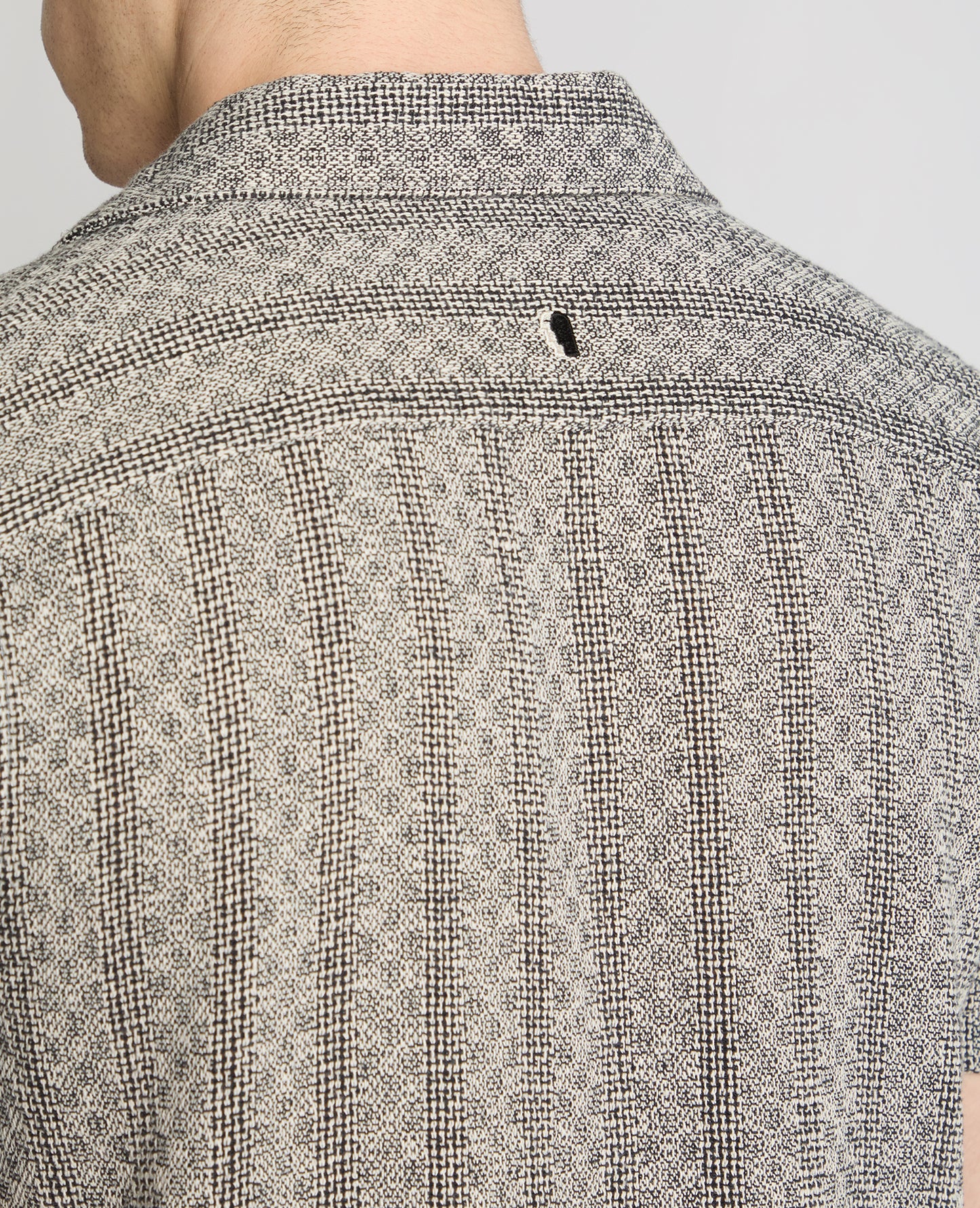 Tapered Fit Two-Tone Textured Shirt