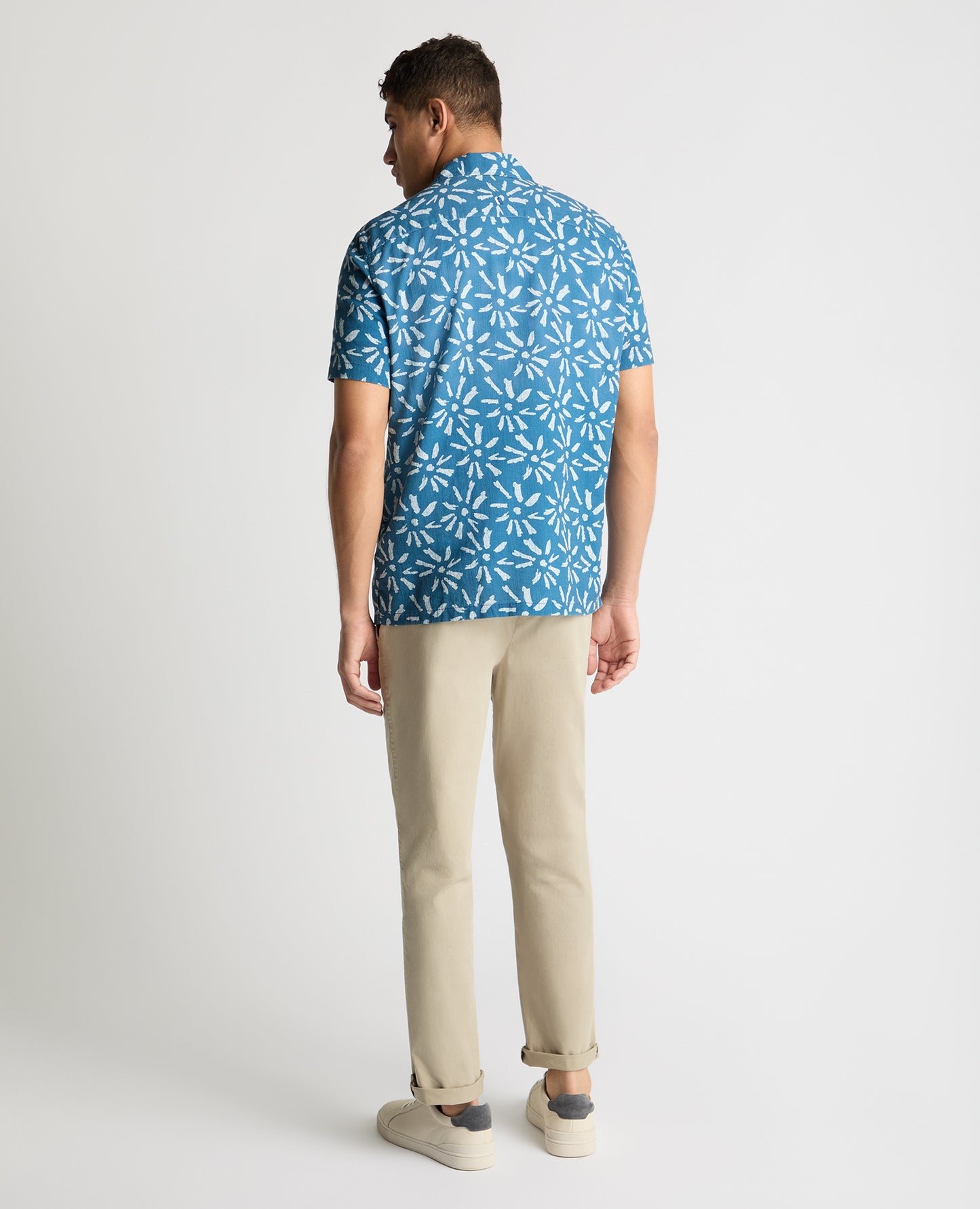 Tapered Fit Sunburst Print Shirt