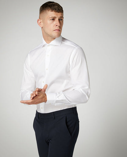 Tapered Fit Cotton Shirt