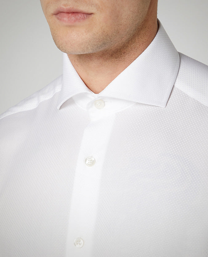 Tapered Fit Cotton Shirt