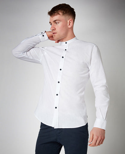 Tapered Fit Cotton Shirt
