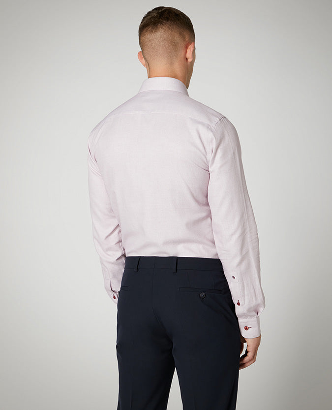 Tapered Fit Printed Cotton Shirt