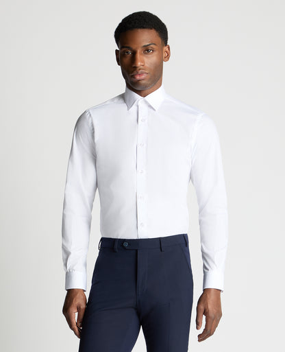 Man wearing a White formal shirt