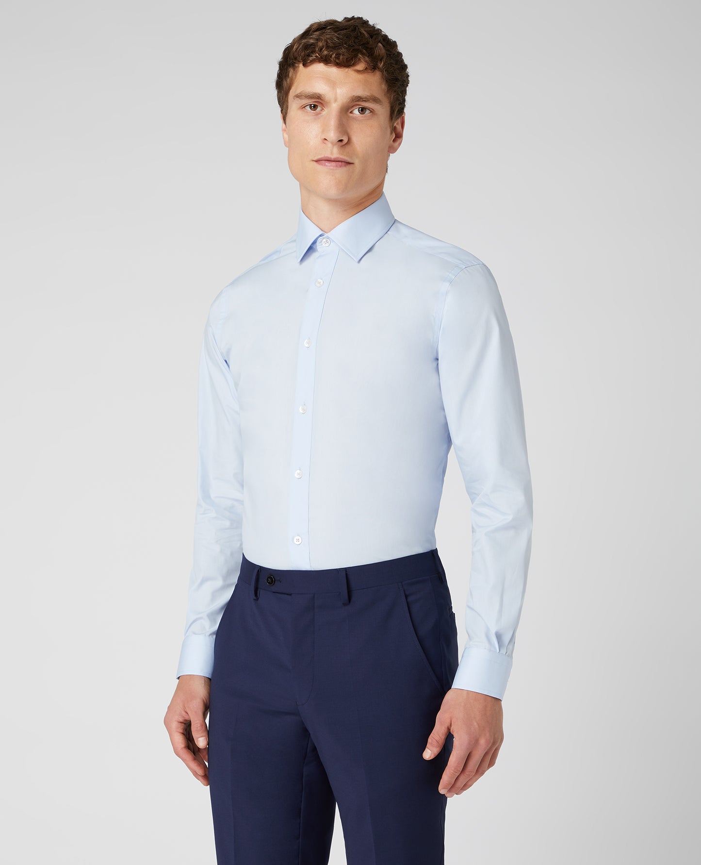 Tapered Fit Cotton-Blend Shirt