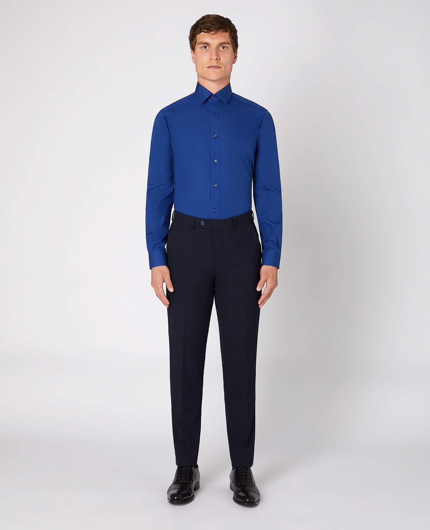 Tapered Fit Cotton-Blend Shirt
