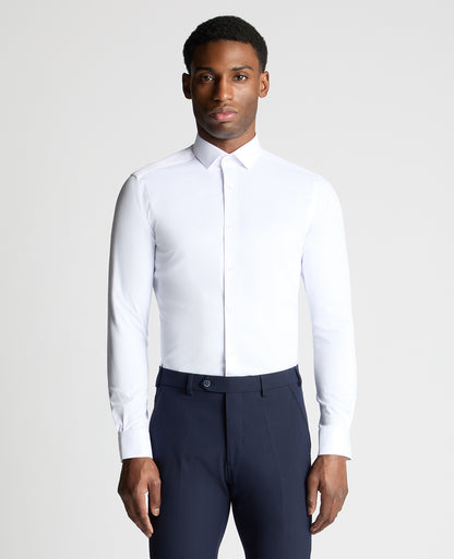 Man wearing a White formal shirt