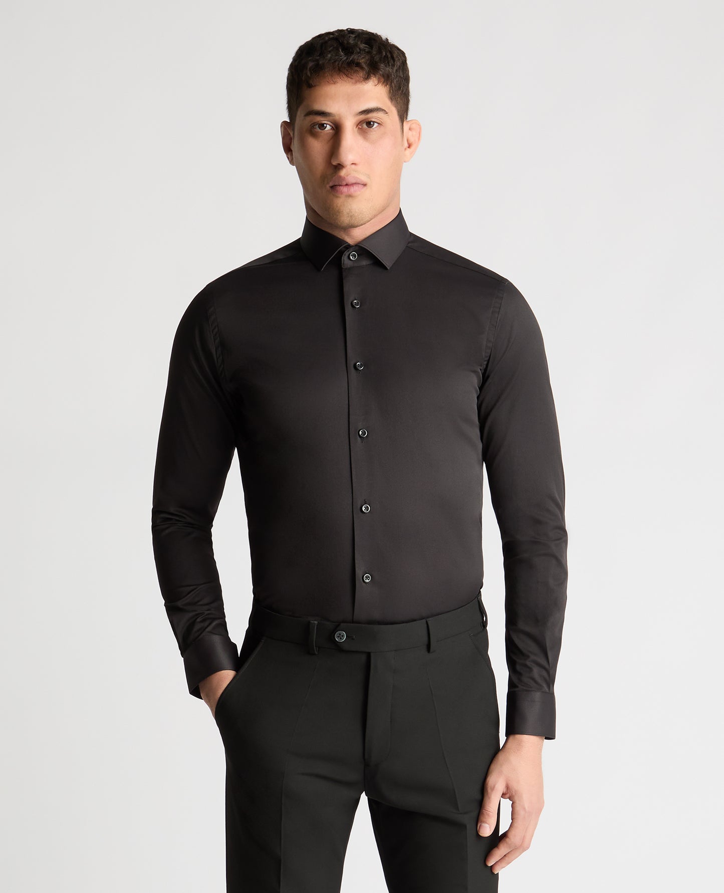Slim Fit Cotton Stretch Shirt