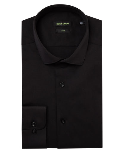 Man wearing a Black formal shirt