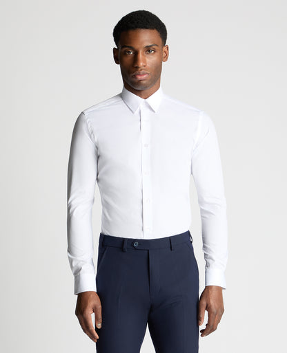 Man wearing a White formal shirt
