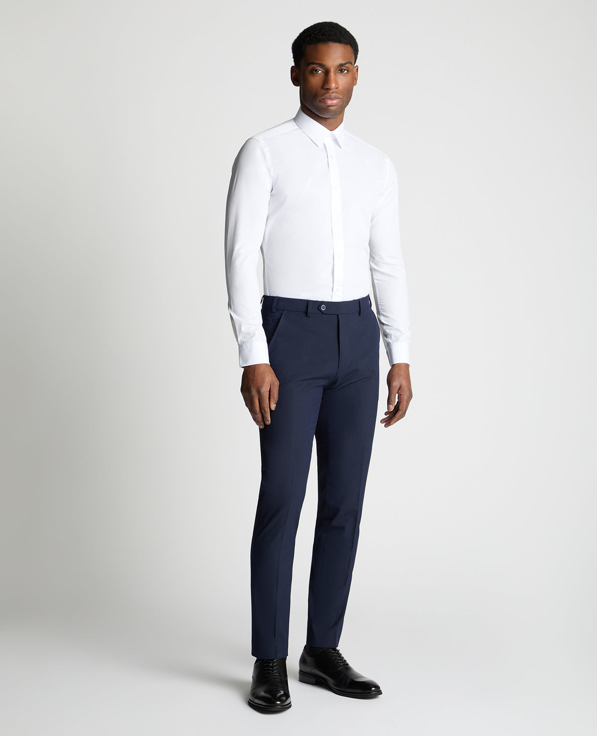 Man wearing a White formal shirt