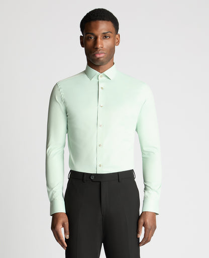 Man wearing a green formal shirt