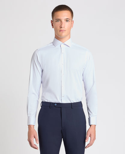 Tapered Fit Cotton-Blend Evening Shirt