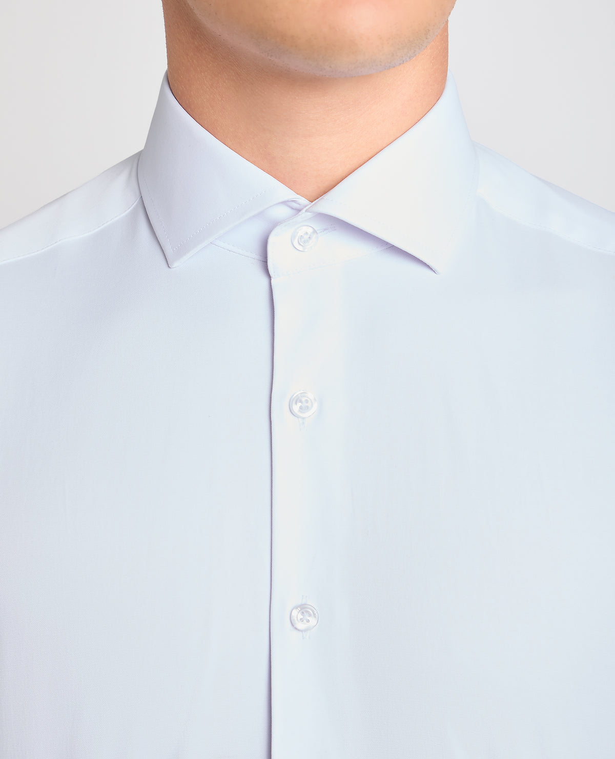 Man wearing a White formal shirt
