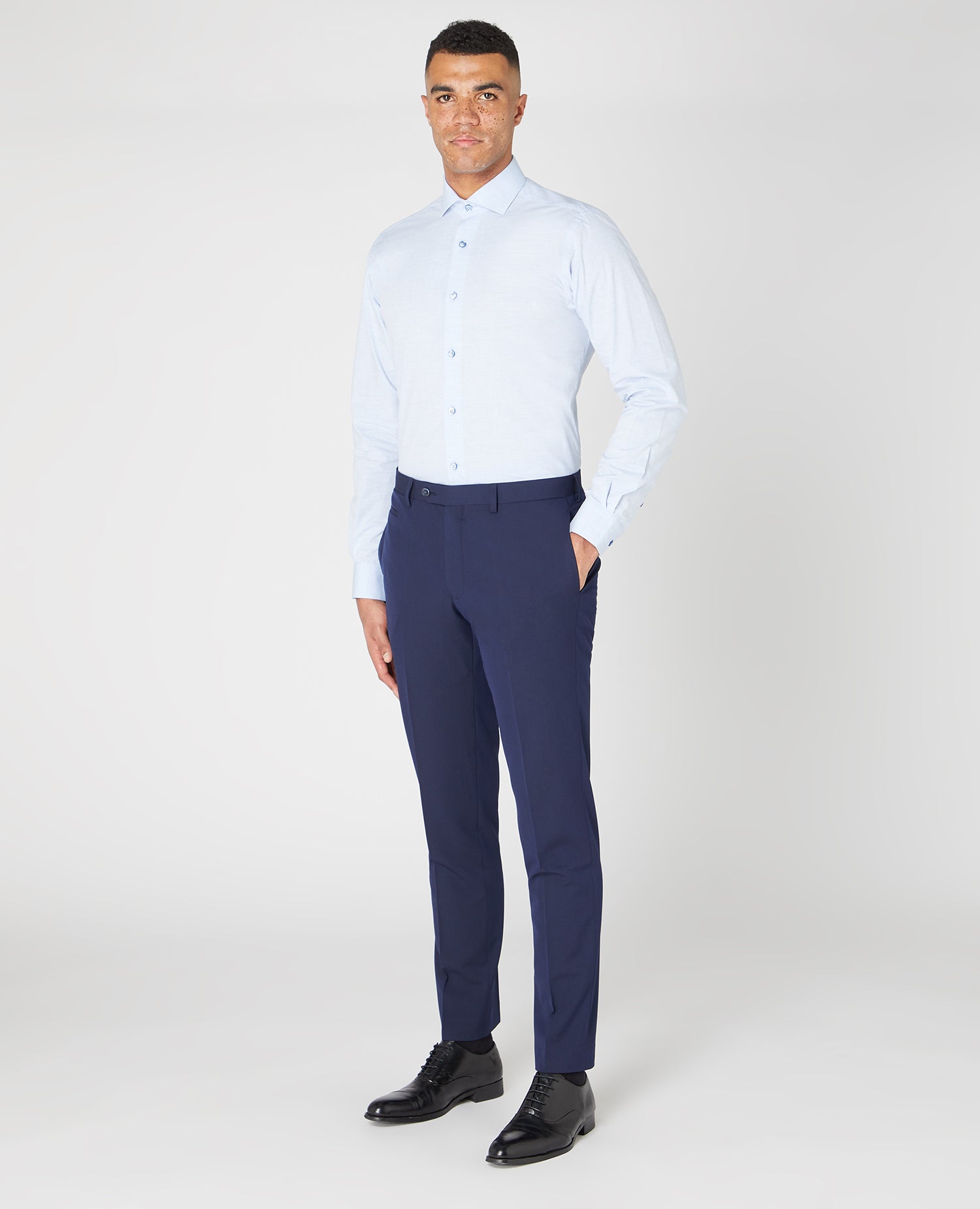 Tapered Fit Cotton Shirt