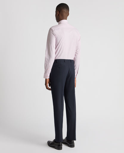 Man wearing a pink Tapered Fit Cotton Printed Shirt