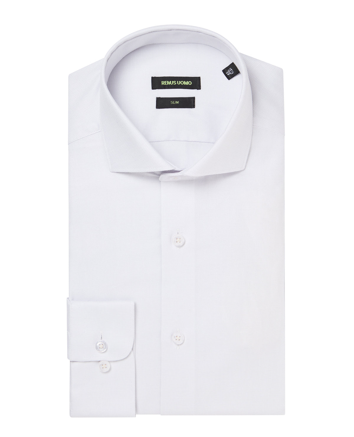 Man wearing a grey Slim Fit Cotton Shirt