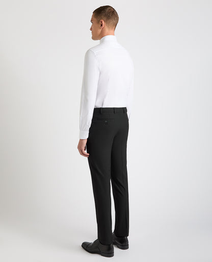 Man wearing a grey Slim Fit Cotton Shirt
