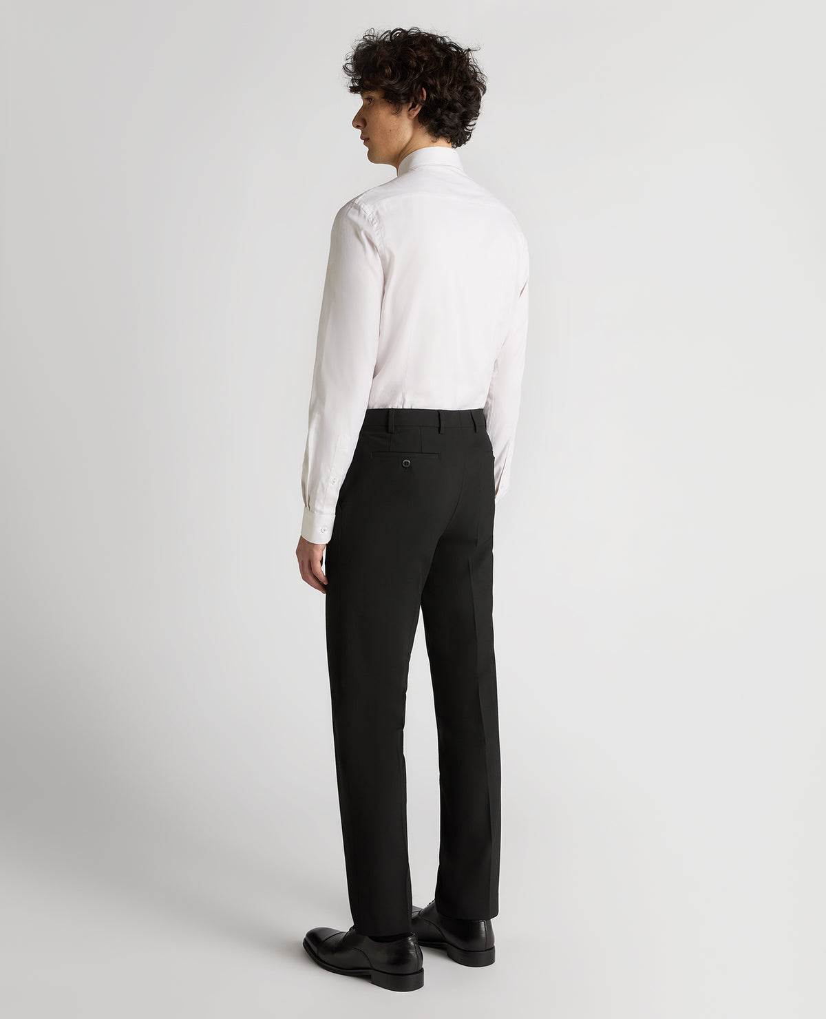 Man wearing a sand Slim Fit Cotton Shirt