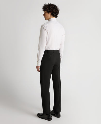 Man wearing a sand Slim Fit Cotton Shirt