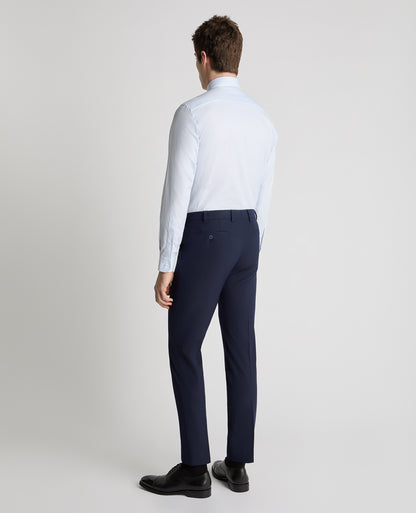 Man wearing a blue formal shirt