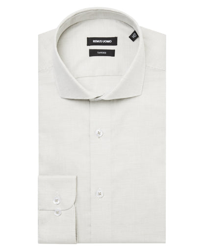 Tapered Fit French Front Cotton Shirt