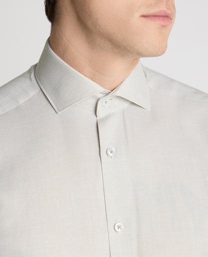 Tapered Fit French Front Cotton Shirt