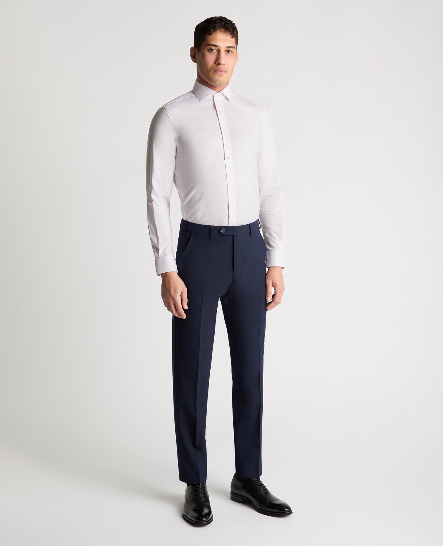 Tapered Fit French Front Cotton Shirt