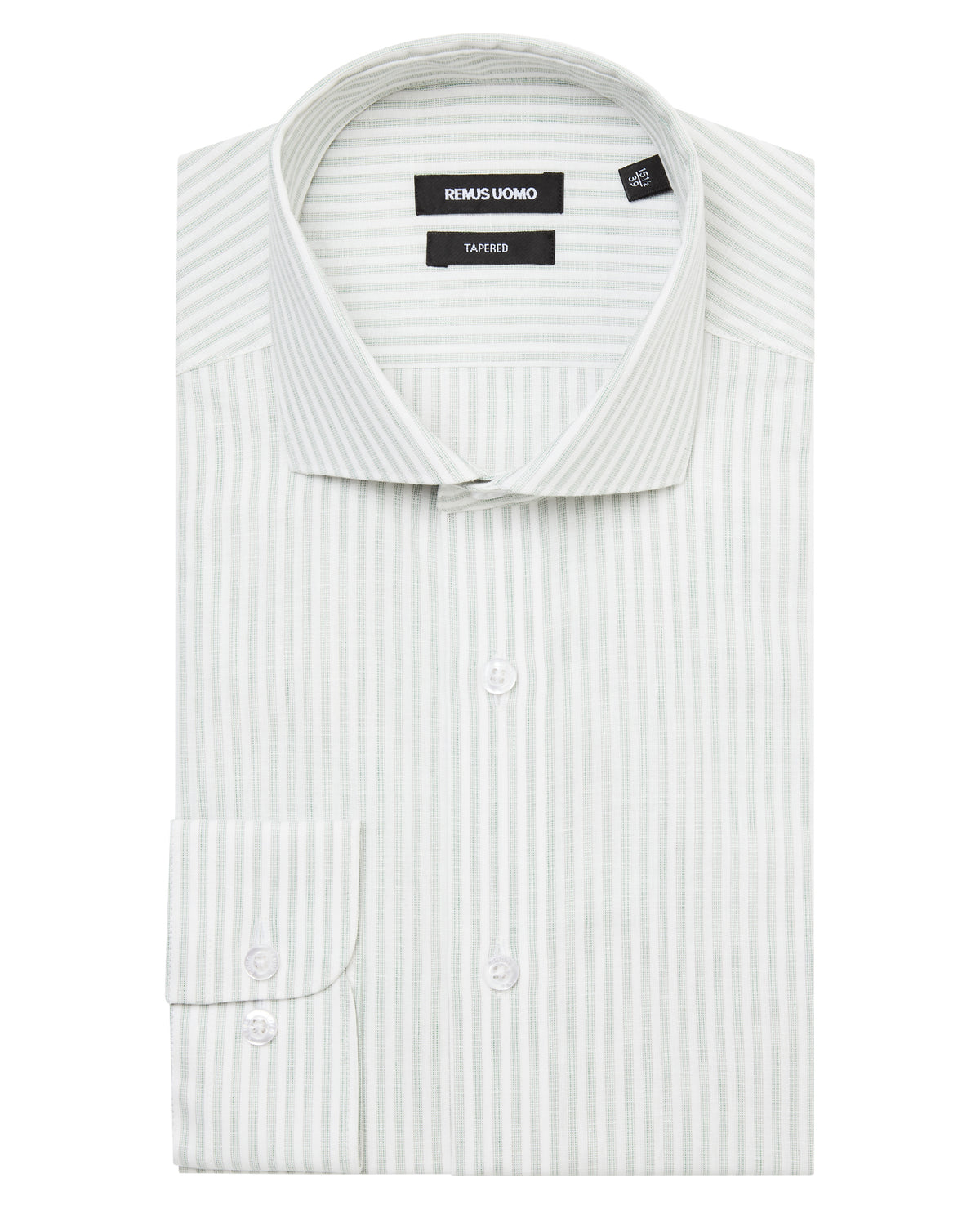 Man wearing a white and green formal shirt