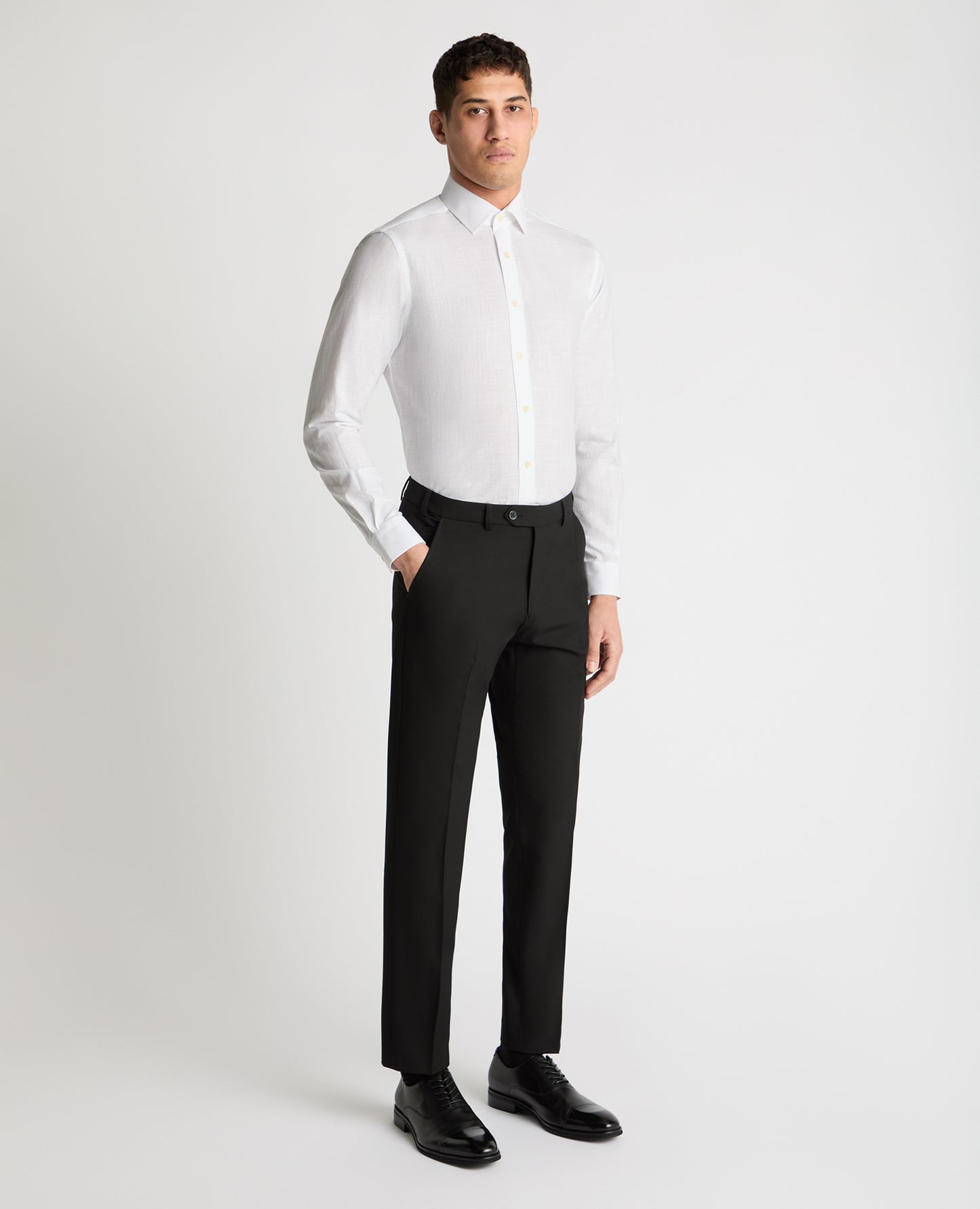 Tapered Fit Pure Cotton Shirt