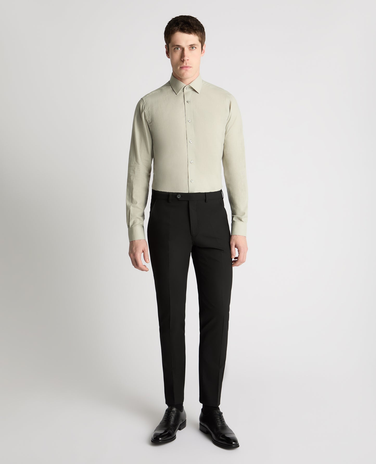 Tapered Fit Pure Cotton Shirt