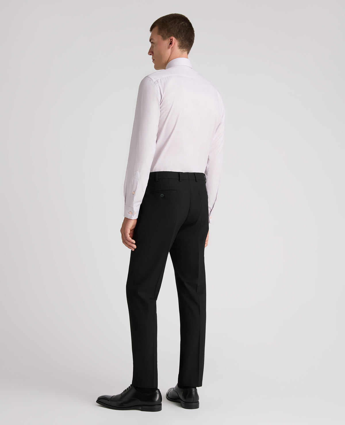 Pink Tapered Fit Vertical Stripe Cotton Shirt