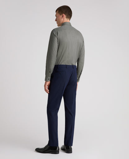 Green Tapered Fit Cotton Shirt