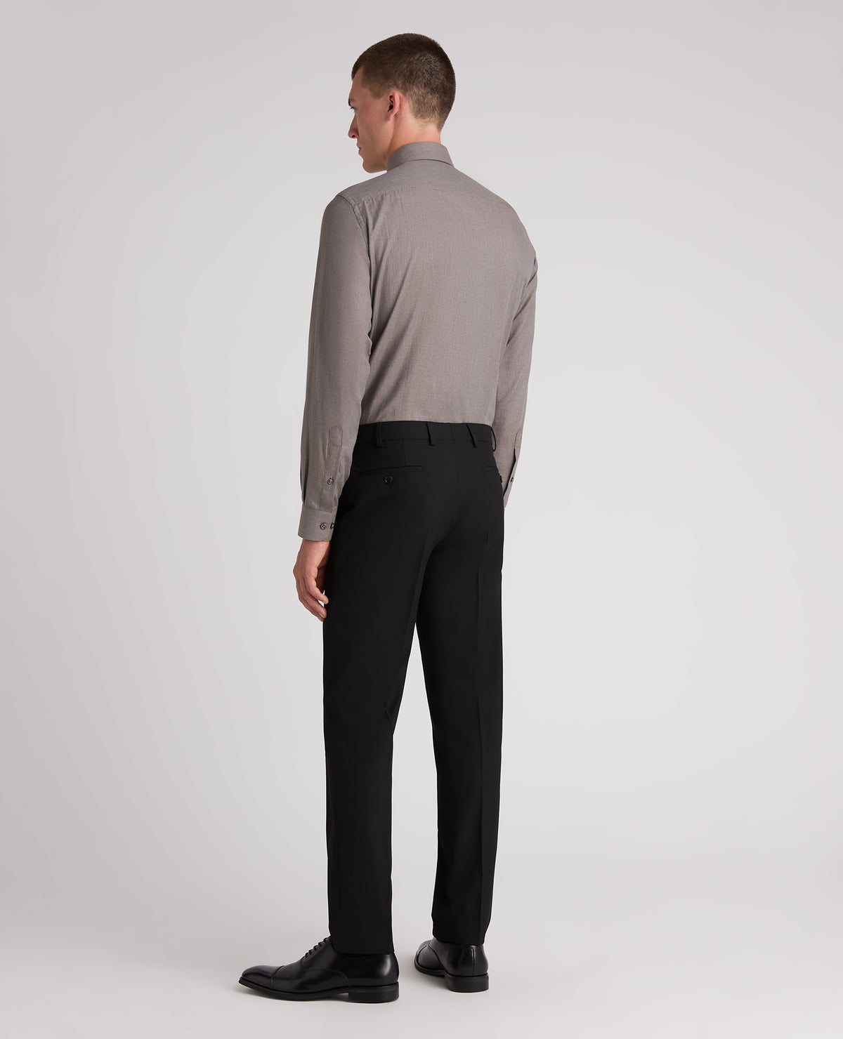 Light Brown Tapered Fit Cotton Shirt