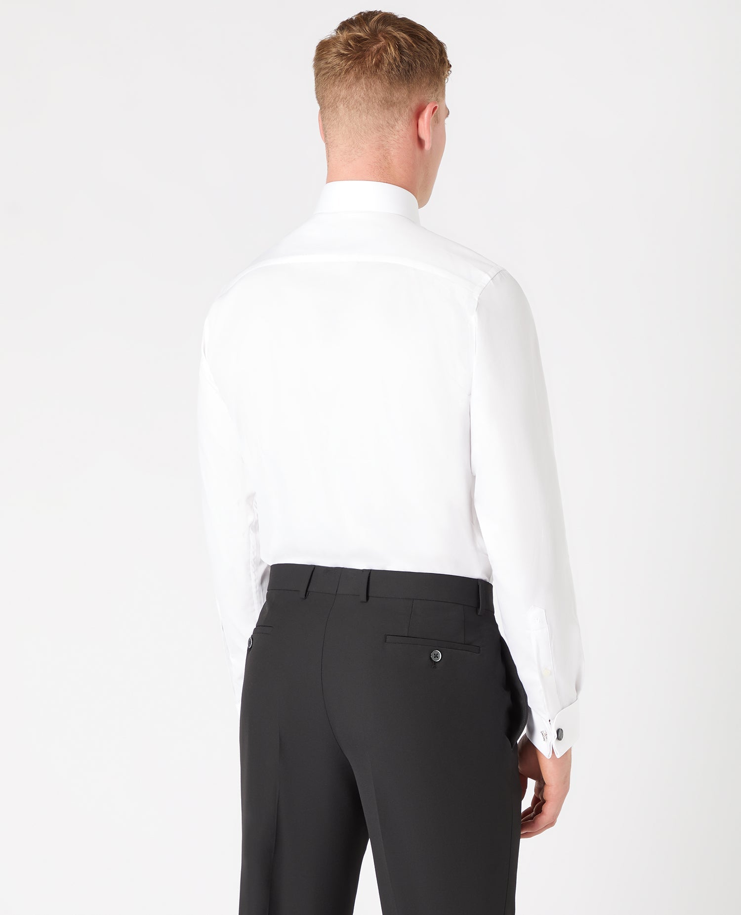 Tapered Fit Cotton-Blend Dress Shirt Remus Uomo Tapered Fit Cotton-Blend Dress Shirt Remus Uomo