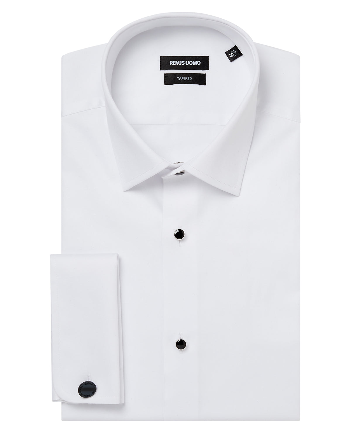 Man wearing a white Slim Fit Cotton Evening Shirt