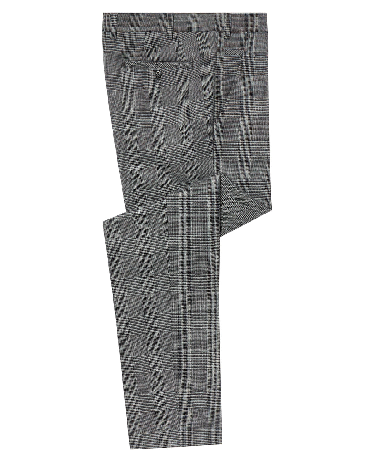 Man wearing a grey Slim Fit Double Breasted Suit Jacket
