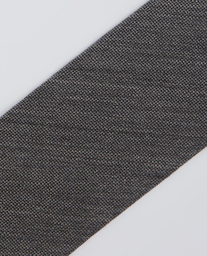 grey Wool-Silk Narrow Tie