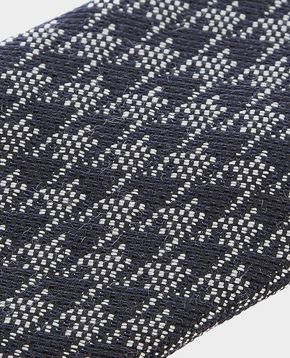Wool-Silk Houndstooth Tie