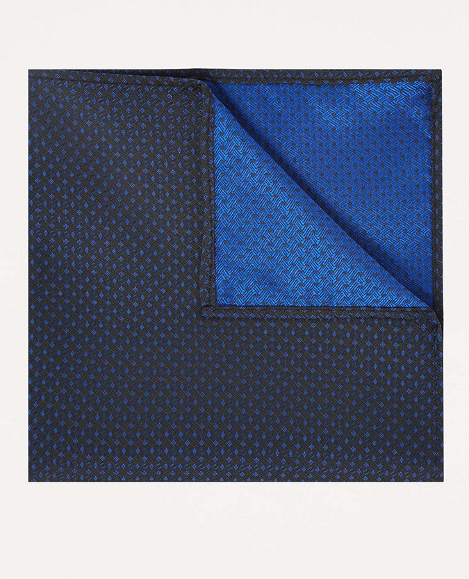 blue Microfibre Pocket Square