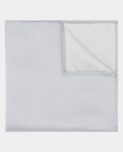 grey Microfibre Pocket Square