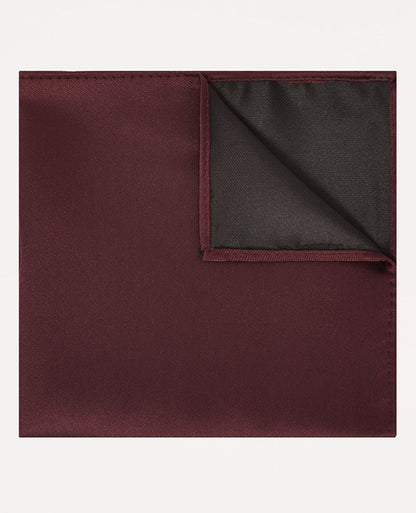 red Plain design pocket square