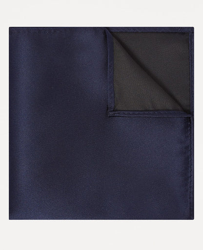 navy Plain design pocket square