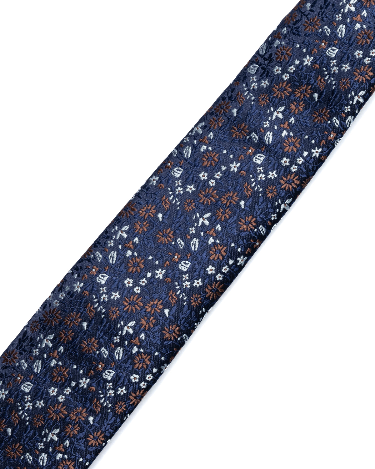 Dark Blue Micro Pattern Print Tie