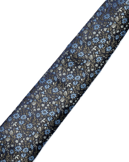 Green Micro Pattern Print Tie