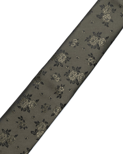 Green Micro Pattern Print Tie