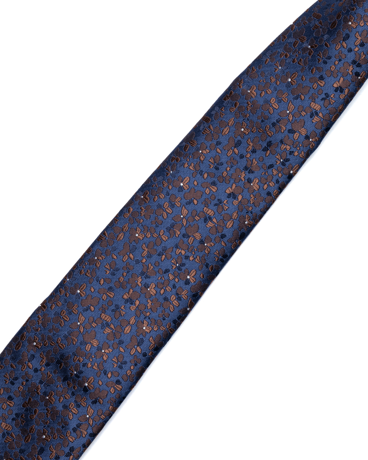 Navy and Brown Micro Pattern Tie