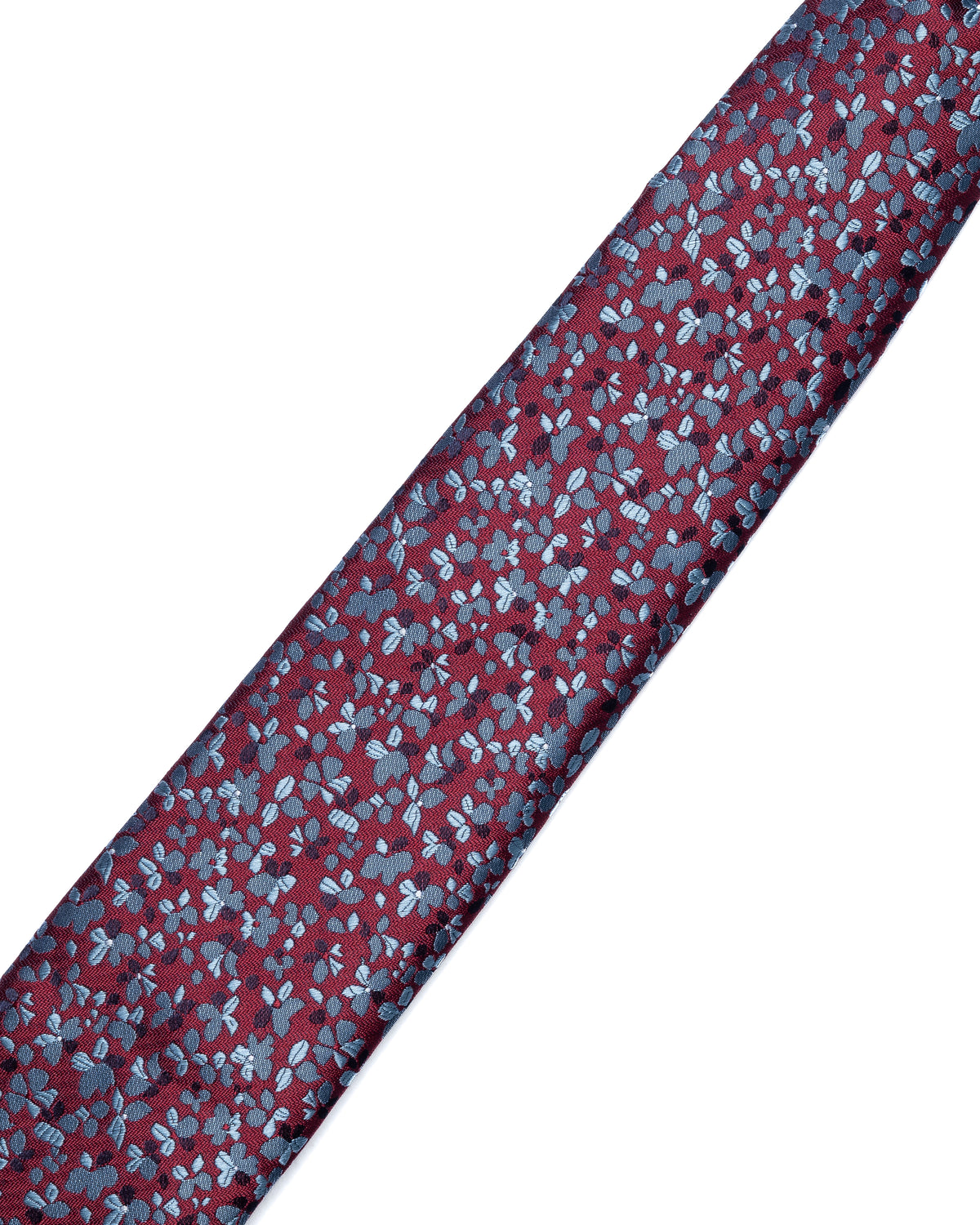 Dark Red Micro Pattern Print Tie