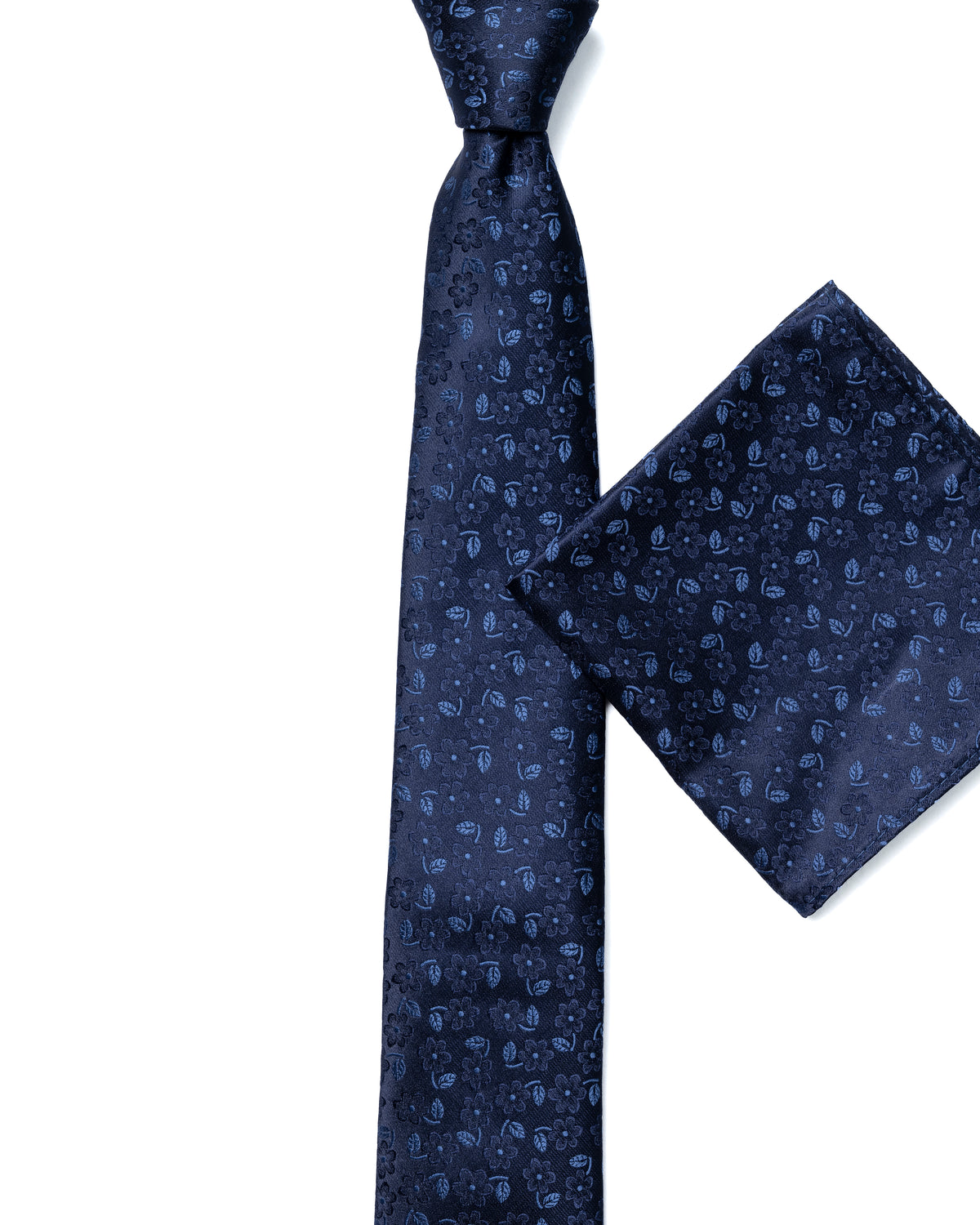 Blue Micro Pattern Print Tie